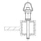 Kipp Ball lock pin, compact head without bail K0790.111205010 - alternate 2